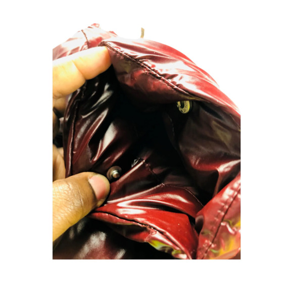 A New Day Womens Puffer Water Resistant Zip Lined Jacket Outdoor Maroon XXL - Picture 11 of 11